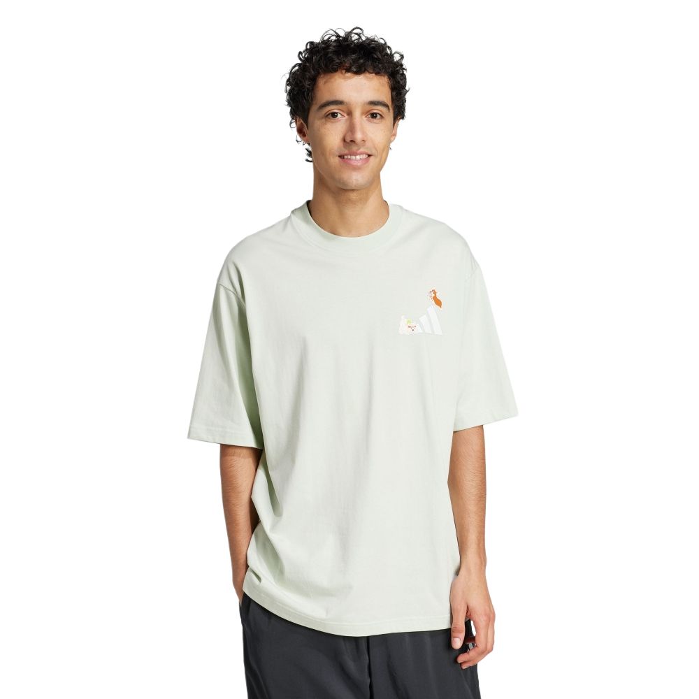 Adidas T Shirt Unisex Linen Green JZ3264