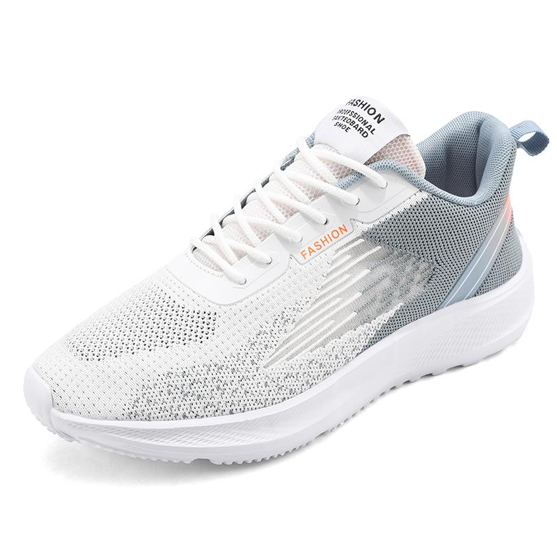 Fashion New Large Size Men Flying Woven Leisure Sports Running Shoes Thick Soles Comfortable Non-slip Wear-resistant Men's Casual Shoes