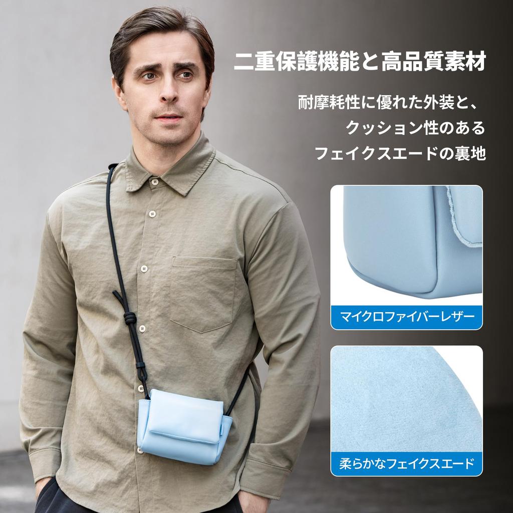 JJC Camera Case with Magnetic Compatible with Fujifilm XF 23mm R 27mm R 27mm Lenses X100VI X100V Canon PowerShot Also features storage for SD card and