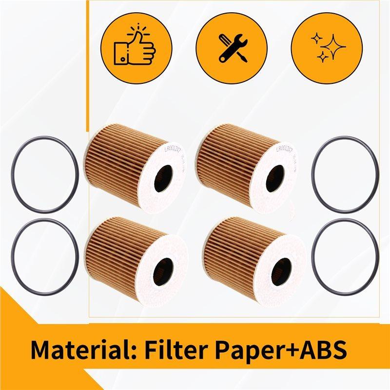 For LAND ROVER FREELANDER LR2 RANGE ROVER EVOQUE DISCOVERY SPORT Compatible 4PCS DIESEL OIL Filters With SEAL LR001247 LR030778