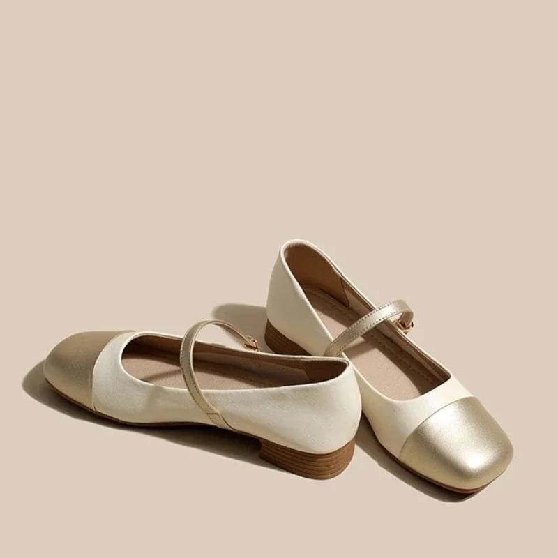 Мода Новые туфли Мэри Джейн на низком каблуке женские туфли-лодочки женские офисные платья квадратный носок прогулочные туфли Zapatillas Mujer 2024