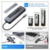 USB-C хаб с корпусом для M.2 SSD, док-станция USB C 9-в-1, подходит для M.2 NVMe SSD, 10 Гбит/с, HDMI 4K@60 Гц, 100 Вт PD, кардридер SD/TF