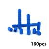 160pcs MOC Building Blocks 3062 1*1 Round Brick Cylinder Bricks Children Toys City Creative Bricks Part DIY Accessories Toys