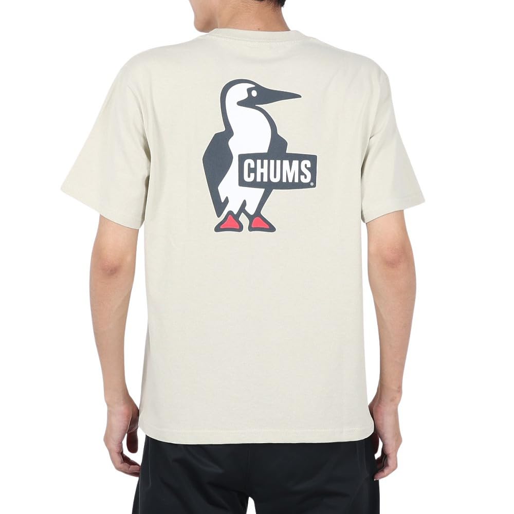 Футболка Booby Logo Greige M [Chums] Футболка мужская