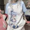 Японская женская одежда со съемными рукавами футболки короткие длинные рукава женская одежда лето весна кавайная одежда y2k