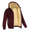 Lamb Wool Autumn Winter Men's Hoodie New Trendy Stylish Solid Color Jacket Fleece Lined Thickened Clothing