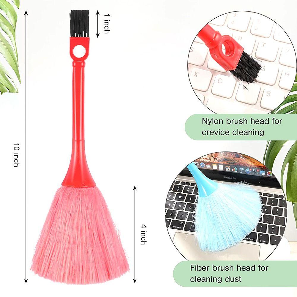 Mini Microfiber Fluffy Anti Static Desktop Cleaning Tool Laptop Cleaner Dusting Wand Keyboard Brush