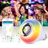 RGB Лампа с Пультом Дистанционного Управления - Bluetooth Динамик с Меняющей Цвет Звуковой Панелью для Декора Спальни 85-265В E27