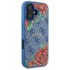 Guess Guhmp16Sp4Ropemcb Iphone 16 6.1   Niebieski/Blue Hardcase 4G Flowers Print Magsafe