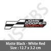 3D Metal Car Stickers John Cooper Works Emblem JCW Rear Trunk Badge Decal For J01 U25 F57 R53 R55 R56 R58 Car Styling Logo