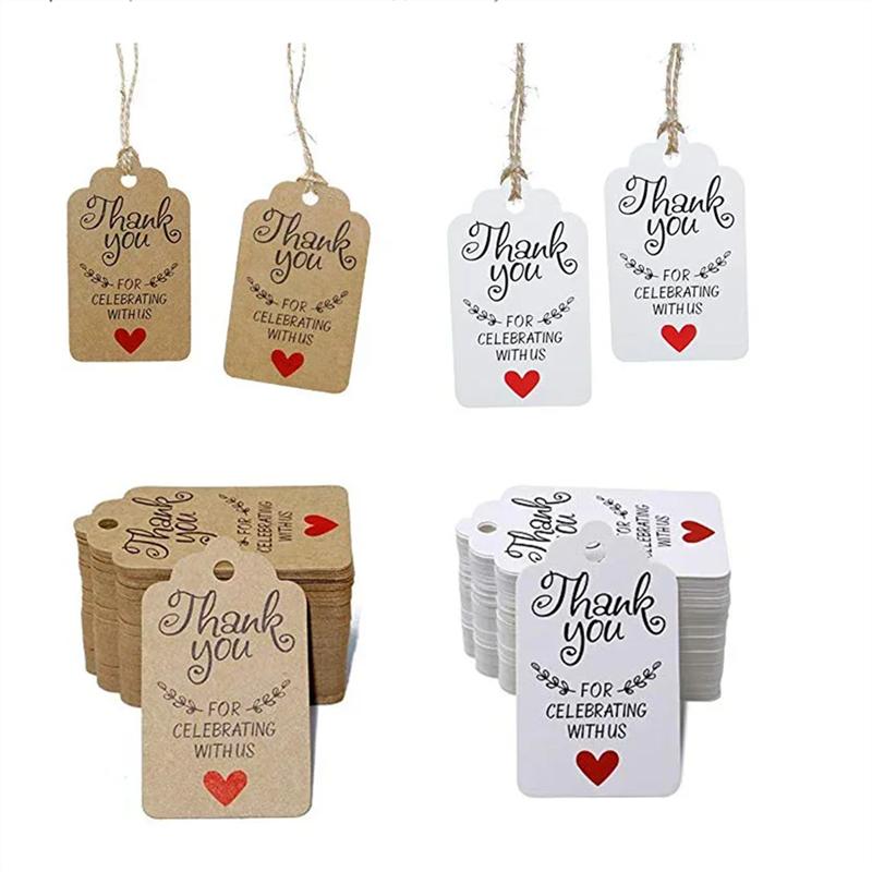 Бирка 100 шт. + 20 метров веревки, самоподвешивающаяся бирка ручной работы. Спасибо, что празднуете с нами.. Теги Подарочная выпечка, Упаковка Декор