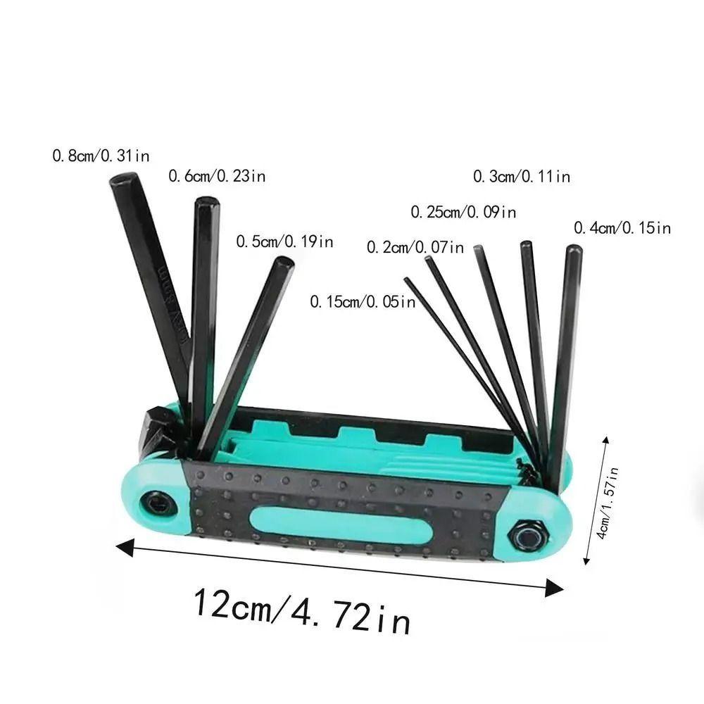 Складной набор шестигранных ключей Многофункциональный набор шестигранных ключей Новый шестигранный торцевой ключ Бытовой ремонт