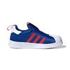 Adidas Originals SUPERSTAR 360 Breathable Low top Kids' Skateboarding Shoes Blue Red Children Aged 3 7 Years Old FW8041