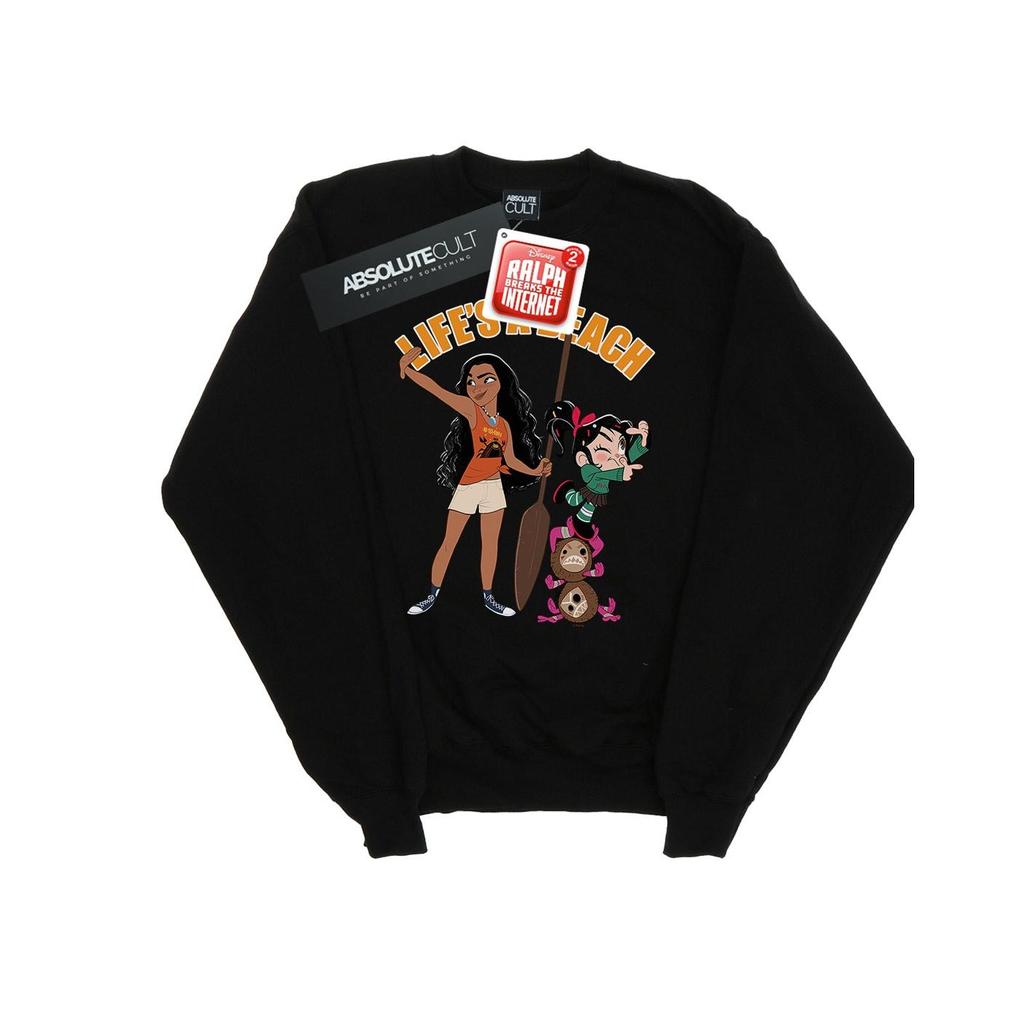 Disney Womens/Ladies Wreck It Ralph Moana And Vanellope Sweatshirt