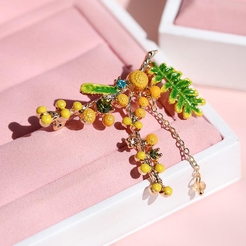 Senior Brooches Flower Leaf Brooch Pins for Women Suit Pendant Fashion Brooches Jewelry