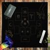 Square Shape Pendulum Divinations Mat Altar Tablecloth Board Game Card Pad Rune Table Cloth Mysterious Board Game Mat