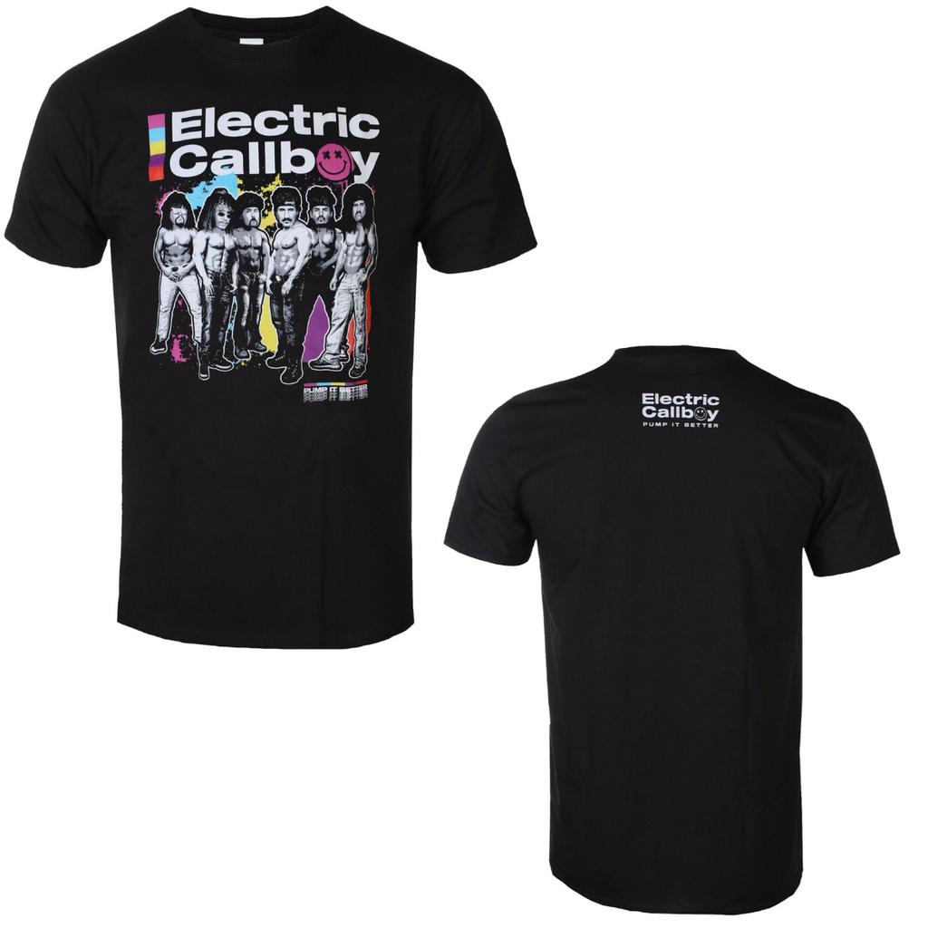 Pop Electric Callboy Band Graphic Cotton Tshirt Unisex Summer Short Sleeve Fashion Brand Tee Luxury Casual Vintage Retro Top