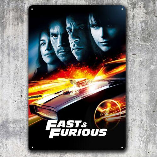Fast Furious Movie Metal Poster Collectable Tin Sign xcm aluminum