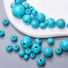100-10 шт. 6-16 мм бусины из искусственного камня, имитирующие бирюзу, бусины для браслета «сделай сам», ожерелье ручной работы
