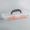 Clear Clear Storage Box with Handle Marker Pen Storage Holder Painting Brush Case  Art Students