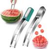 Stainless Steel Watermelon Cube Cutter Watermelon Slicer Safe Watermelon Fruit Cutter Knives Melon Cutter for Kitchen Gadget