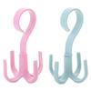 Storage Hook Shelf Storage Nail-free Multifunction Rotating Four-claw Hook 4 Hook Plastic Hanger
