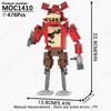MOOXI Игровые Фигурки Медведей Хоррор Набор Сцены Офисной Сцены Модель Набор MOC Детали Конструктор Игрушки Для Детей Подарок на День Рождения
