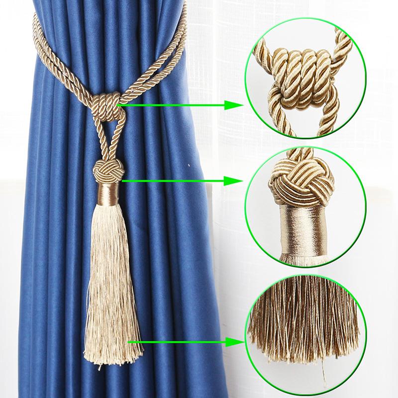 1 шт., высококачественные подхваты для штор ручной работы, ручные тканые подхваты, домашние декоративные кисточки, подхваты, 12 цветов