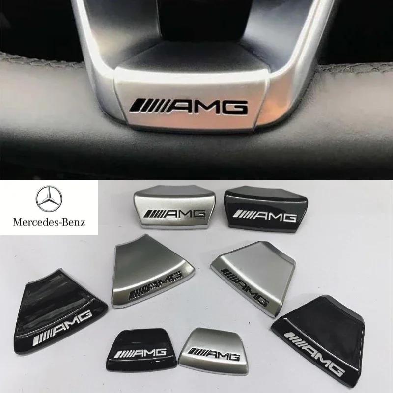 Car Steering Wheel Emblem Sticker Interior Badge Decoration for Mercedes benz W203 W204 W205 W176 W211 W212 W213 GLA GLC AB1
