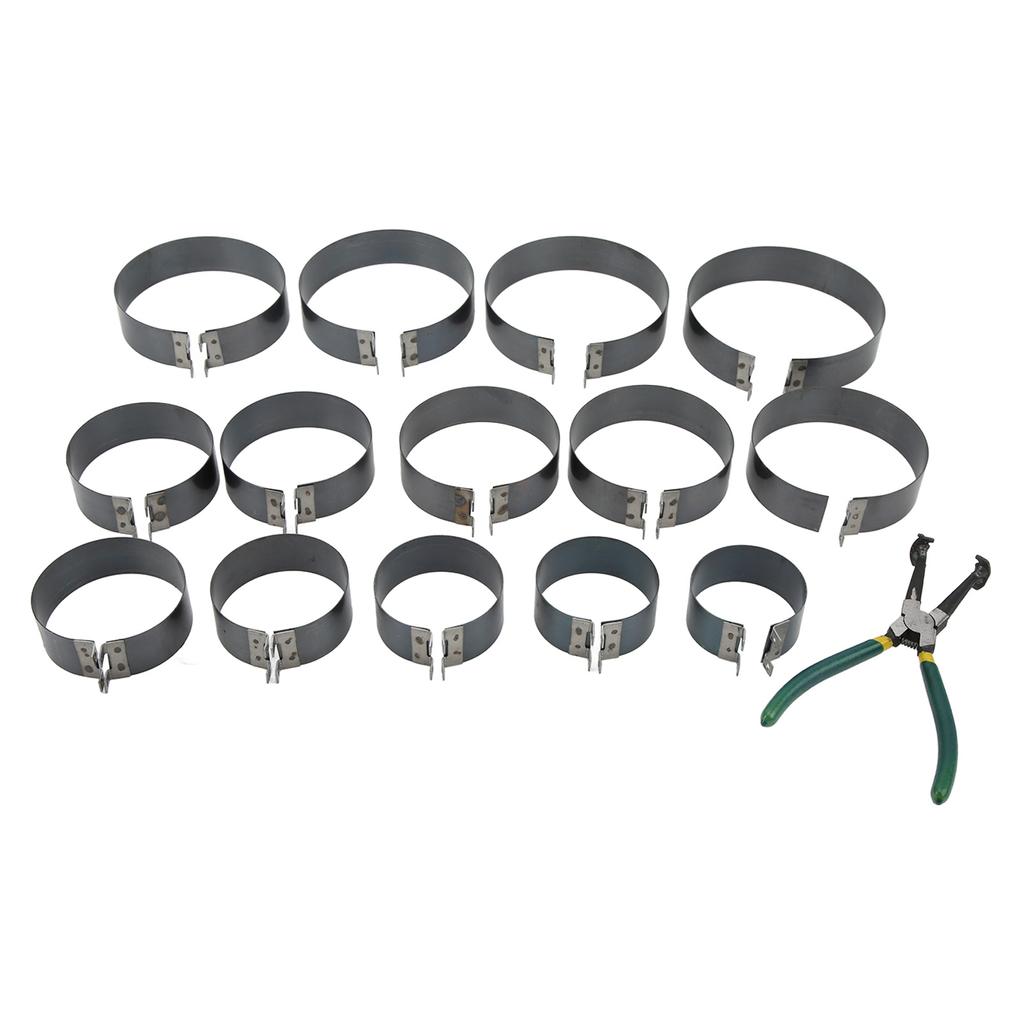 Набор для сжатия поршневых колец, профессиональные универсальные плоскогубцы для установки, набор из 14 инструментов для легковых и грузовых автомобилей