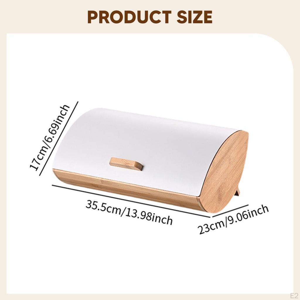 Бамбуковая хлебница-органайзер большой вместимости, многоцелевой контейнер для хранения для столешницы дома
