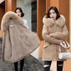 Fashion Winter Jacket Women Warm Coat Long Female Jacket Ladies Parka Winter Coat Women Collar Hooded Outwear