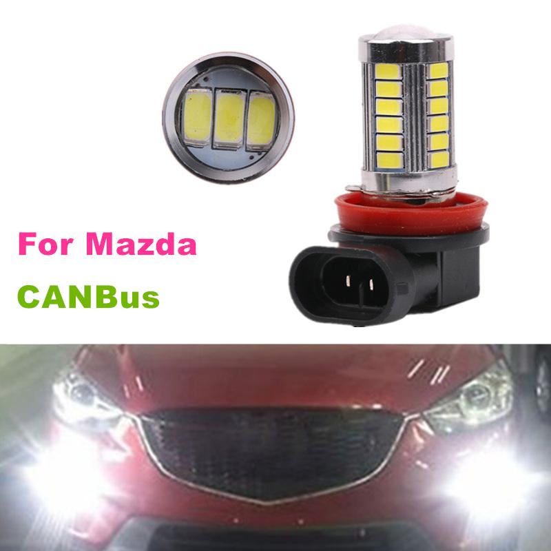 Для Mazda 3 5 6 CX5 CX7 Axela Atenza 2 шт./лот CANBus без ошибок 5630 33SMD светодиодные противотуманные фары