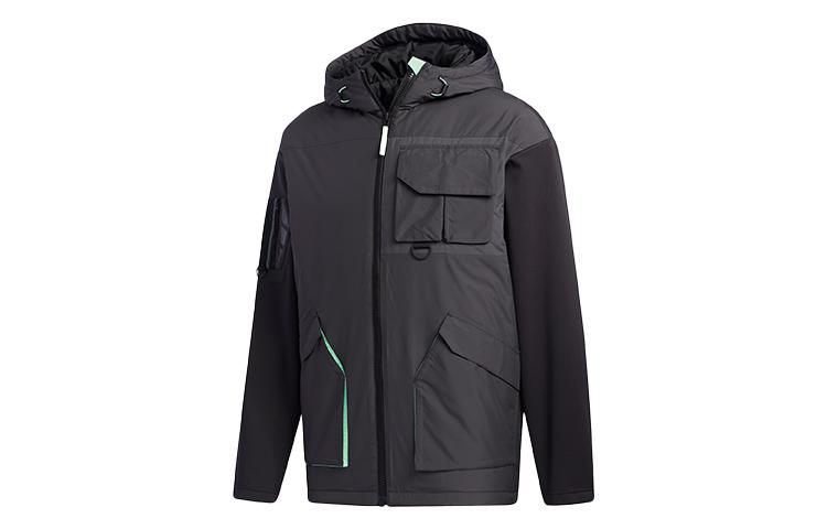 adidas Куртки Мужские Черные С Капюшоном Утепленные GV3518