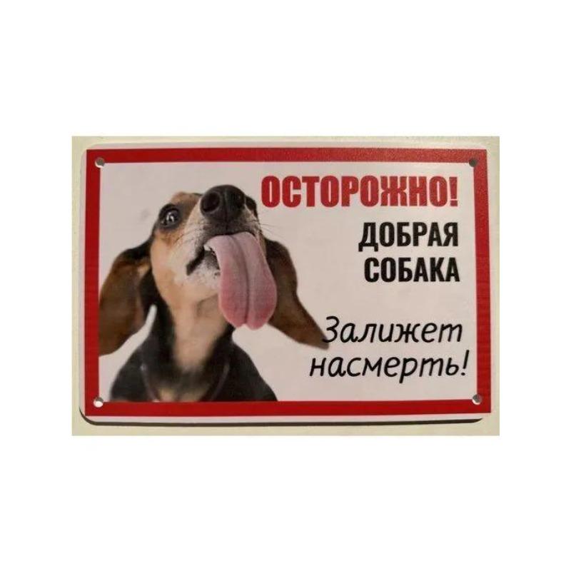 Собака может съесть смешную металлическую табличку 30x20см, Юмор о питомцах, Домашний настенный декор