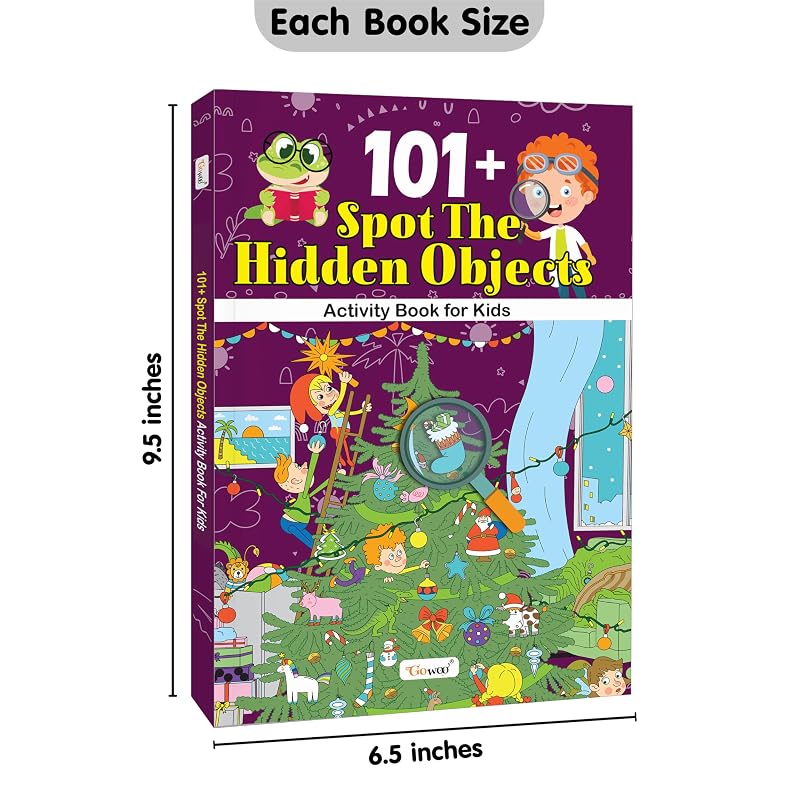 + Spot the Hidden Objects Activity Book for Kids : Early learning Educational Workbook, Puzzle Activity Book for Kids , BrainBoosting Activities