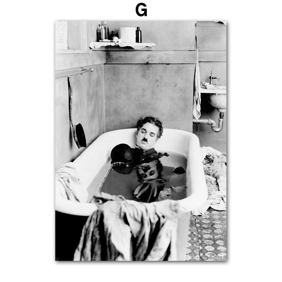 Wall Art Canvas Painting New York Fashion Girl Movie Actor Black White Vintage Posters And Prints Wall Picture Living Room Decor