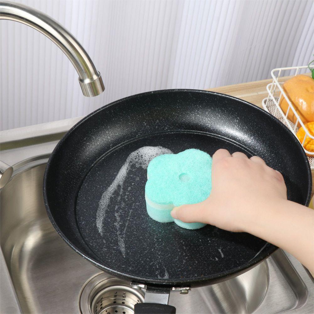 Кухонная утварь Разного Цвета Губка Щетка Губка Для Мытья Посуды Чистящие Мочалки Цветок Круглая Форма