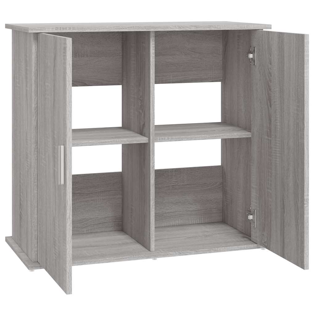 Aquarium Stand Gray Sonoma 81 x 36 x 73 cm Particleboard