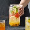 Cola Can Shaped Glass Cup Transparent Glass Coffee Cup Bubble Tea Mug  Juice Milk Drinking Mug Bar Cocktail Beer Cup 400ml/550ml