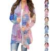 Women's Fashion Casual Retro  Print Mid-Length Cardigan Jacket