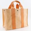 HERMES Bora Bora PM Handbag Orange canvas Women Used