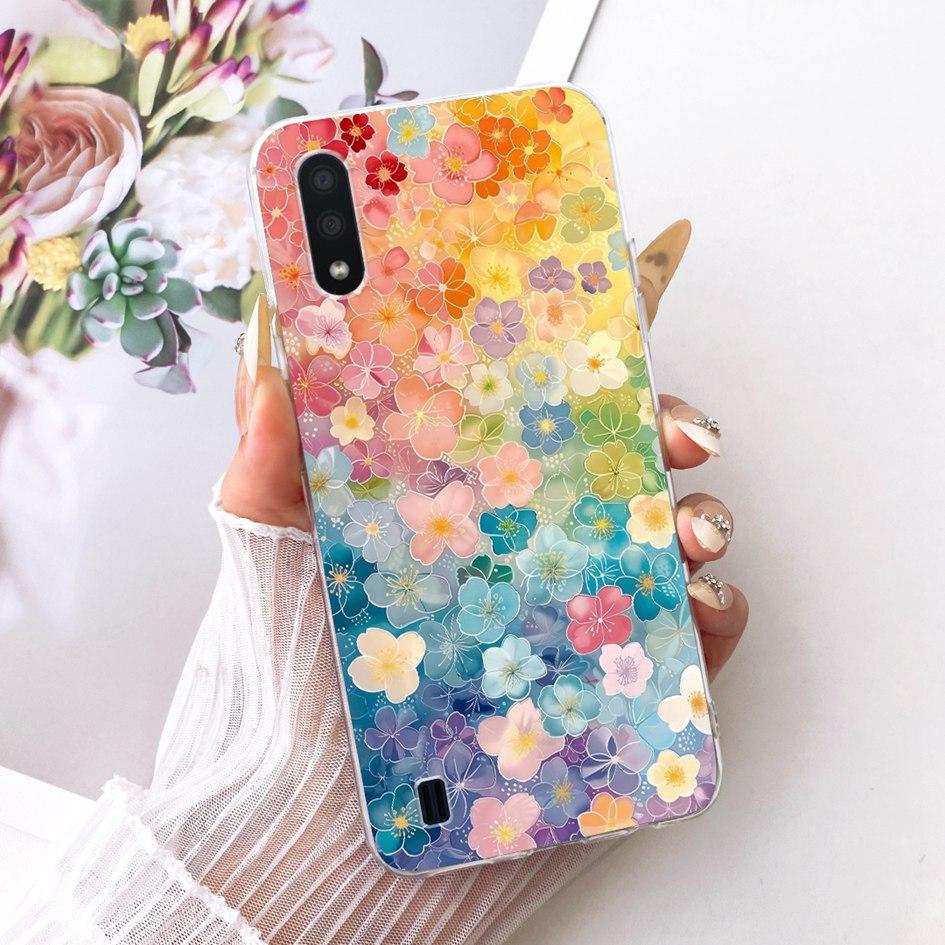 Для чехла Samsung Galaxy A01 Чехол M01 SM-A015F Funda Модный Мультяшный Дракон Мягкий Тонкий Силиконовый Бампер Для Samsung A01 Core Coque