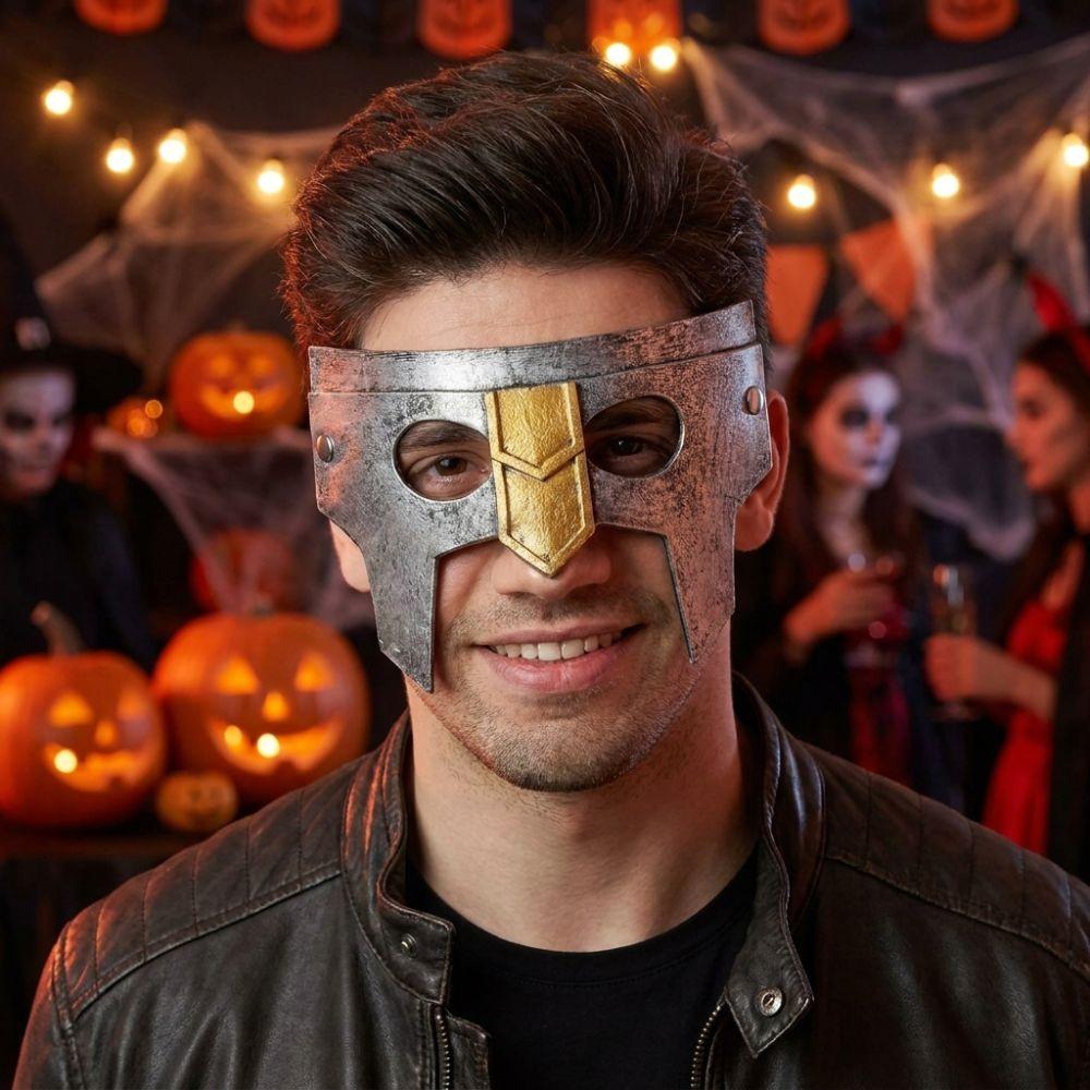 PU Foam Halloween Warrior Mask Vintage Medieval Warrior Armor Mask Fun Favor Gift