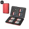Серебряный держатель для карт Micro SD Держатель для хранения SDXC Чехол для карт памяти Защитный алюминиевый чехол 8 слотов для SD / SDHC / SDXC / Micro SD