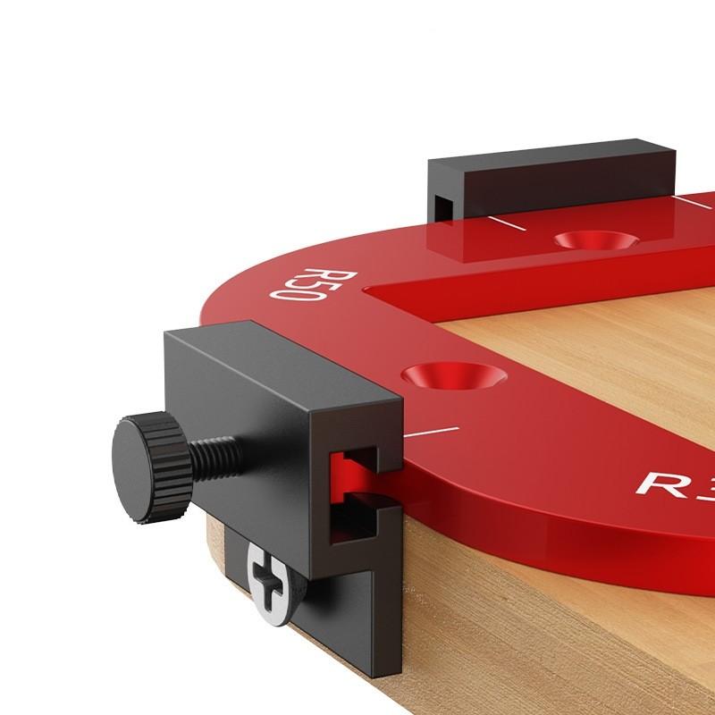 Woodworking Router Arcs Angle Positioning Template Corner Radius Routers Jig Portable Wood Milling Cutter Round R-corner