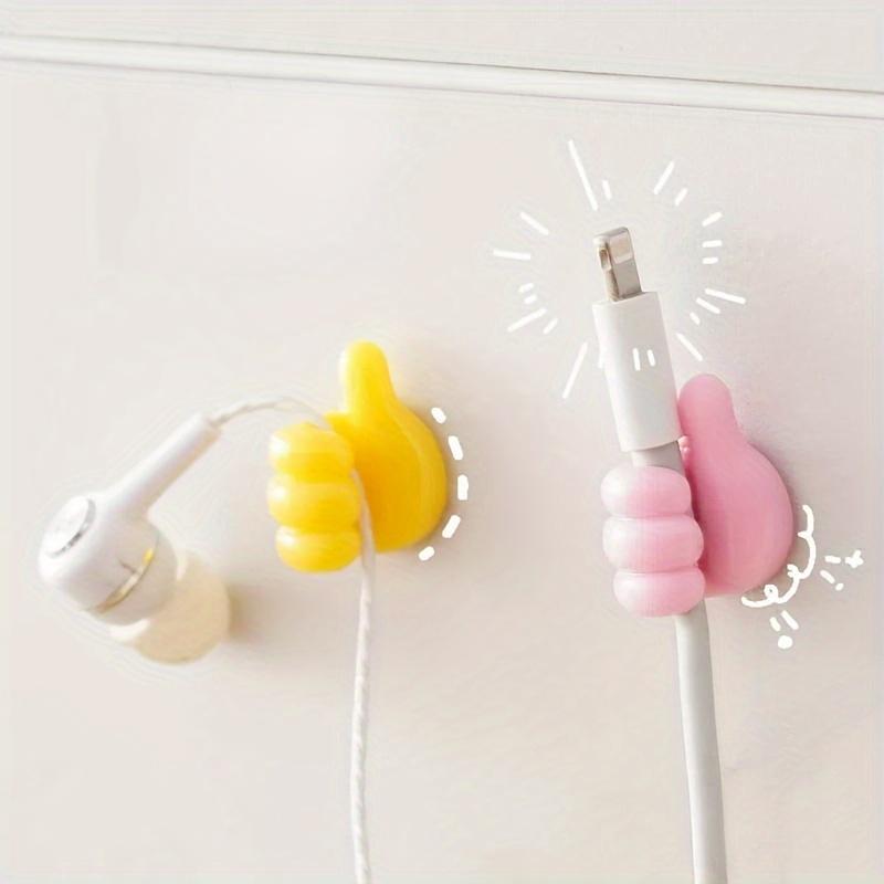 10 штук в упаковке с клейкими кабельными зажимами в форме руки с героями мультфильмов, силиконовый органайзер для шнура зарядного устройства, крючки для управления телефонными и информационными линиями, многоцелевой держатель для кабеля