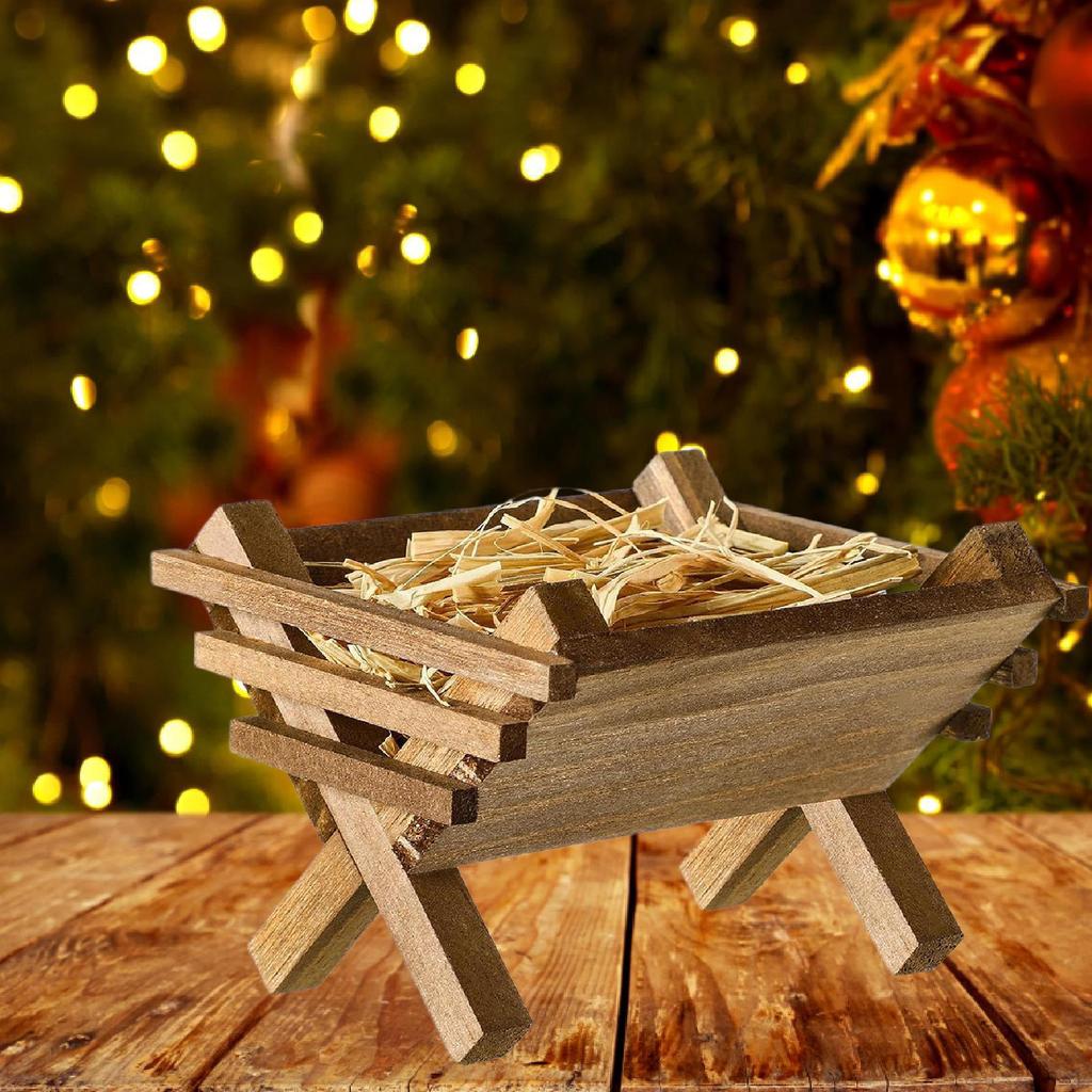 Jesus Manger Ornament Scene Artwork Creative Collectible Decoration Nativity for