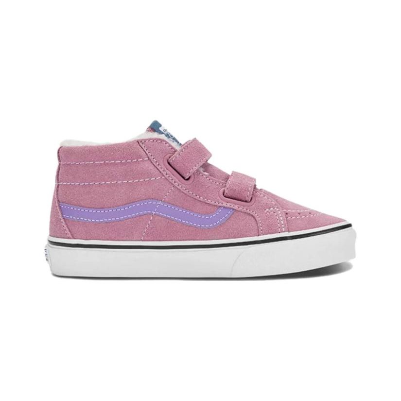 Vans Sk8 Comfortable Mid-Top Kids Skate Shoes Pink Kids Sneaker VN0A38HHD1Q
