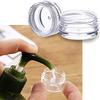 50Pcs Sample Pots Empty Cosmetic Jars Set Clear Round Travel Pots for Creams and Powder Small